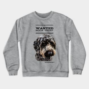 Cockapoo / Doodle Dog Sock Thief Crewneck Sweatshirt